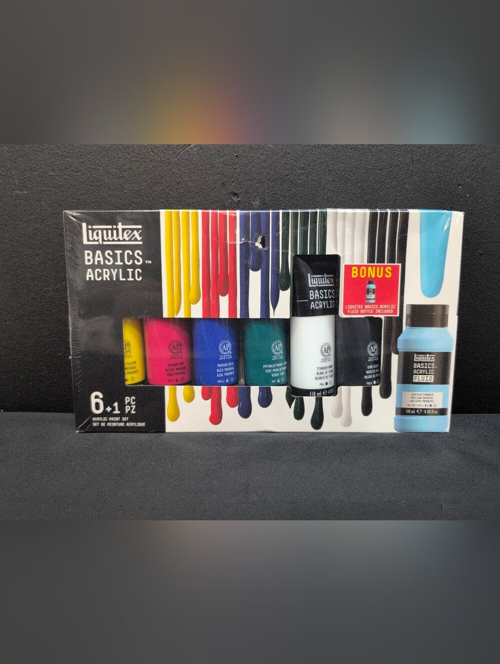 Liquitex Basics Acrylic Paints Set of 7 Assorted Colors 118 ml Tubes